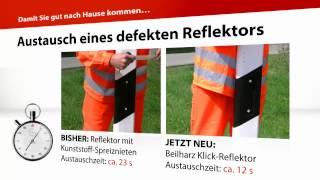 Klick-Reflektor für Leitpfosten