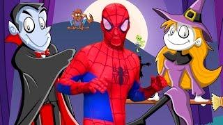  Spook Kooky Halloween Song For Kids  Spiderman Halloween Songs   Superhero Sing Along Songs