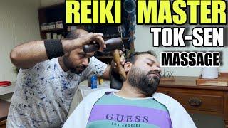 TOK-SEN Head & Neck Massage By Reiki Master #indianbarber #Asmr #sensoryoverload #relaxation