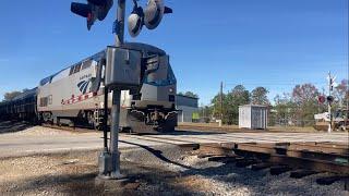 Amtrak P090 NB Departing Florence SC With AMTK 163 Leading #train #amtrak