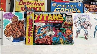 EP 889 The Titans , British Comics featuring the F.F., Captain America, Inhumans etc.