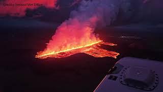 Lava approaching Grindavik Road again! Fissure extended further north by 1.5 km in 40 min. Now 4 km!