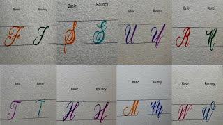 A-Z Basic & Bouncy Calligraphy Tutorial