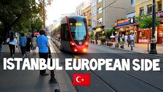 Walking in ISTANBUl Turkey European Side Near Hagia Sophia Grand Bazaar