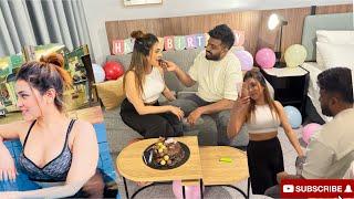 Wash room එකට දාලා වැහුවා suprise කරන්න| birthday vlog ️ room tour fun