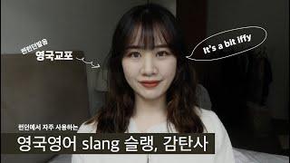 영국교포 영국영어 꿀팁 | 내가 자주 사용하는 slang 슬랭 그리고 감정표현  | 영국 표현 원어민 영국발음