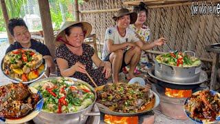 Canh Chua Cá Bông Lau, Cá Rô Kho Tóp Mỡ | Bữa Cơm Gia Đình Mẹ Nấu Gợi Nhớ Quê Nhà || Hometown rice