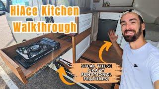 Detailed Kitchen Tour - Practical Toyota HiAce Campervan Kitchen