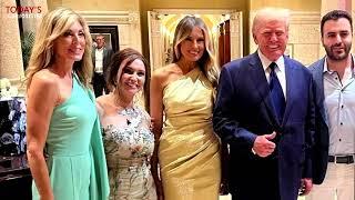 Melania Trump & Barron attend the lavish wedding of Tiffany