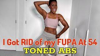 HOW TO GET RID OF BELLY FAT & THAT FUPA AT 54! FAB ABS WITH A CHAIR 🪑FOR THOSE WITH KNEE ISSUES! 