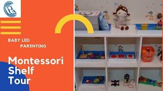 Montessori Shelf setup for 12-15 months old| A must for all babies