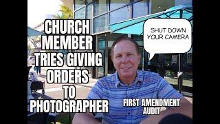 "Church Member Tries Giving Orders To Photographer" First Amendment Audit