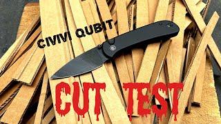 Cut Test: Civivi Qubit! THIS THING CUTS