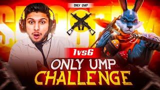 1 Vs 6 Only Ump Challenge|| Hardest Challenge Ever|| Smooth 444