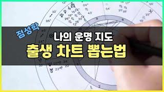 [점성학] 나의 네이탈 차트 찾기 (natal chart, 출생천궁도, 출생차트)