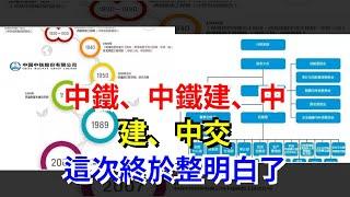 中鐵、中鐵建、中建、中交，這次終於整明白了，[每日財經]