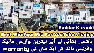 Bluetooth Wireless Mic For Youtube Vloging|Saddar Karachi Knowledge information Pk