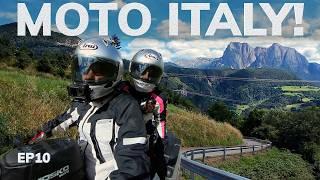 The Road to the Dolomites: A Motorcycle Adventure in the Spicy Italian Alps ! | EP10 | Endless Alps