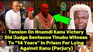 Tension On Nnamdi Kanu Victory, Did Judge Sentence Tinubu Witness To 14 Years For Committing Perjury