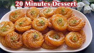 20 Minutes Dessert/ Instant Dessert । घर में ही रखी हुई चीज़ों से बनाएँ स्वादिष्ट मिठाई