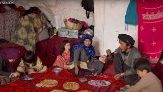 Living and Cooking Red Cabbage with  Rice  Local Foods in a simple Way Village Life of Afghanistan