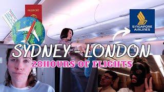 LEAVING AUSTRALIA FOREVER! | Flying Sydney to London | 28 hour flight