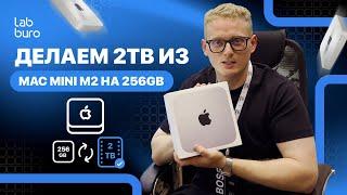 ДЕЛАЕМ ИЗ APPLE MAC MINI M2 НА 256ГБ → 2ТБ UPGRAGE SSD