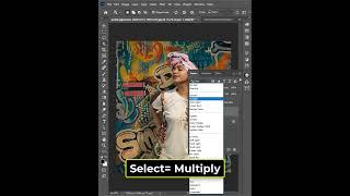 How to Add pattern on wall in Photoshop- Tutorial #shorts #photoshop #tutorial