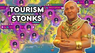 The tourism train has left the station - CHOO CHOO - Civ 6 Khmer