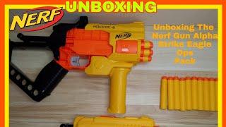 Unboxing The Nerf Gun Alpha Strike Eagle Ops Pack | Play With AJ