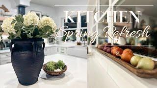 Kitchen Spring Refresh | Kitchen Decorate with me | ￼ Spring Decorate with me | Neutral Home Decor