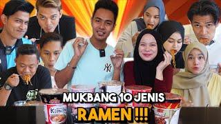 MUKBANG 10 JENIS RAMEN 10X PEDAS !!! MIMI TAK TAHAN KEPEDASANYA...