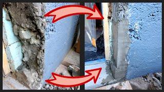 Door rough opening repair, home repair. single door replacement part 2