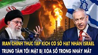 Iran phóng tên lửa tập kích cơ sở hạt nhân Israel – trung tâm tối mật bị xóa sổ trong nháy mắt