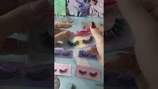 US Hottest Selling Custom Faux Mink Lashes Best Eyelash Vendors wholesale 3d faux mink lashes#shorts