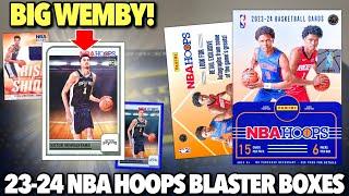 *WE GOT A BIG WEMBY!!! * 2023-24 Panini NBA Hoops Basketball Retail Blaster Box Review x3