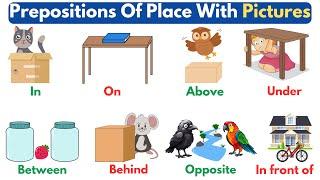 Preposition: Prepositions Of Place In English | Basic Prepositions With Pictures