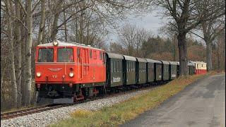 Waldviertelbahn V12 u V5 ÖBB 2095.12 u. 2095.05 zum "Weitraer Advent" Gmünd–Weitra–Gmünd 30.11.2024