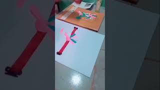 easy method making rakhi at home with craft paper for kids #shortvideoviral #shorts #rakhi