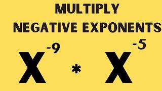 Multiply Negative Exponents