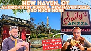 New Haven, CT - Trying The World's 1st Hamburger  & Is New Haven Style Pizza The BEST?