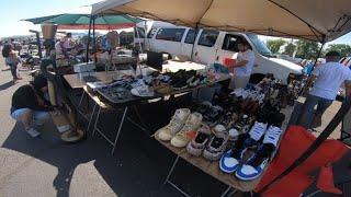 BUYING OVER 100 ITEMS AT THE FLEA MARKET. SNEAKER SELLER DIDNT WANT TO BE FILMED. MISSED A $10 STEAL