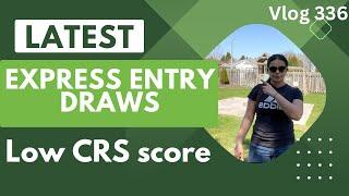 Latest express entry draw | low CRS score than before|#canadapr #expressentry #crsscore #studentvisa