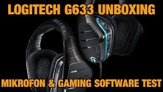 Logitech G633 Artemis Spectrum Unboxing - Mikrofon & Gaming Software Test [Deutsch]