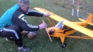 Rc Piper J3 Cub Sig 1-4 ROTOMOTOR 35FS 2 let.