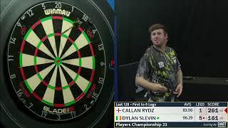 PLAYING WITH TWO DARTS  Incredible effort from Callan Rydz - Players Championship 23