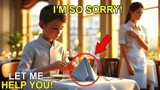 She Didn’t Mean to Cry — But What He Did With the Napkin Broke Her | inspiring stories