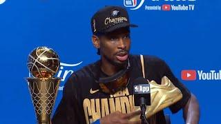 Shai Gilgeous-Alexander on Becoming a NBA Champion, FULL Postgame Interview