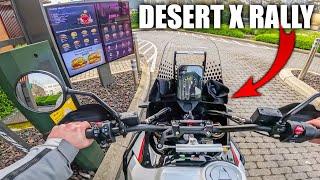 First Ride on the 2024 Ducati Desert X Rally | McDonalds Drive in Edition