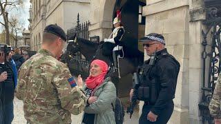 Lady Harassing Horses and Guards Ejected at Horse Guards